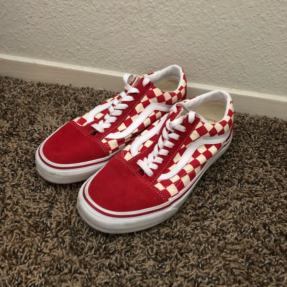 Red and White Checkered Vans